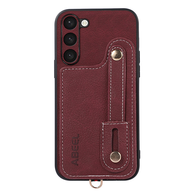 ABEEL Style 03 Kickstand Cover for Samsung Galaxy S23 Litchi Texture PU Leather TPU PC Rotating Card Holder Phone Case ABEEL Style 03 Kickstand Cover for Samsung Galaxy S23 Litchi Texture PU Leather TPU PC Rotating Card Holder Phone Case